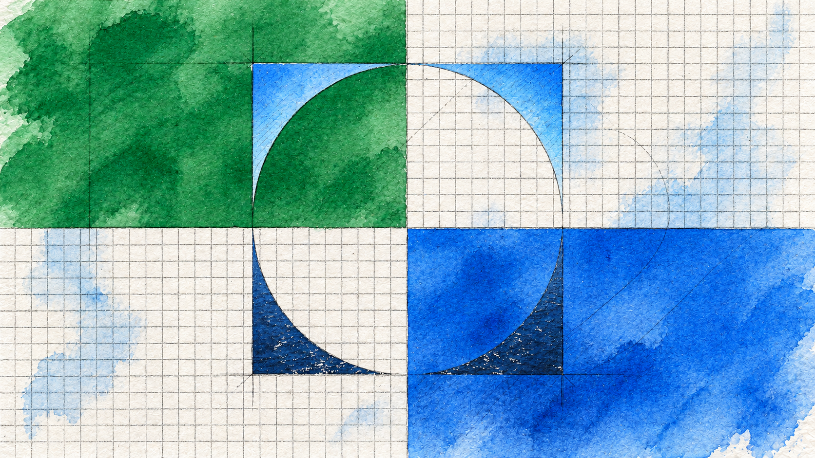 Composição oficial da pesquisa da Anthropic sobre emprego, tratada em aquarela arquitetônica pelo Korvo